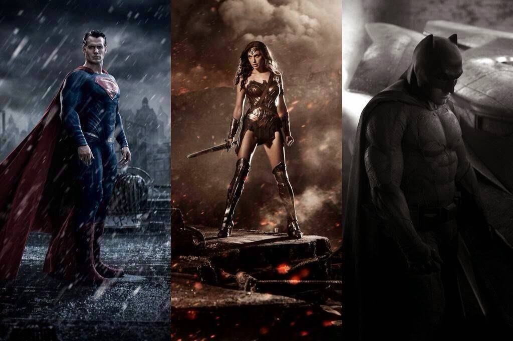 Batman v. Superman - Ben Affleck as Batman, Gal Gadot as Wonder Woman & Henry Cavill as Superman