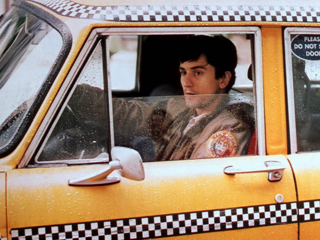 ROBERT DE NIRO IN TAXI Film 'TAXI DRIVER' (1976) Directed By MARTIN SCORSESE 08 February 1976 CTF19375 Allstar/Cinetext/COLUMBIA **WARNING** This photograph can only be reproduced by publications in conjunction with the promotion of the above film. For Editorial Use Only